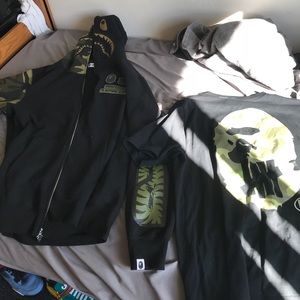 Bape hoodie plus t shirt both for $150